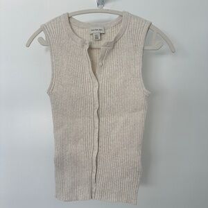 Calvin Klein Cotton Rib Sweater Tank